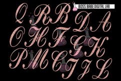 Rose Gold Diamond Alphabet Clipart Product Image 4