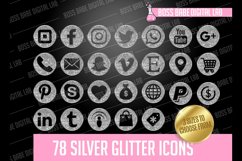 Silver Glitter Icon Kit Product Image 3