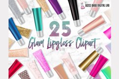 Glam Lipgloss Clipart: "Lipgloss CLIPART" Makeup clipart Product Image 1