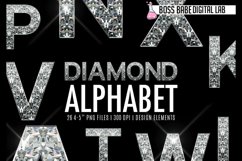 Diamond Alphabet Clipart Product Image 1