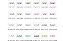 Glam Lash Case Clipart: "LASH CASE CLIPART" Glitter Lash Cli Product Image 2