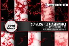 Seamless Red Glam marble digital paper Product Image 1