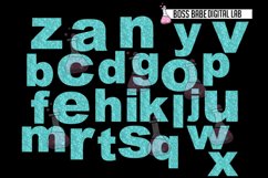 Turquoise Diamond Alphabet Clipart Product Image 4