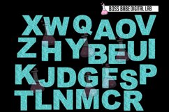 Turquoise Diamond Alphabet Clipart Product Image 5