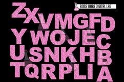 Pink Diamond Alphabet Clipart Product Image 5
