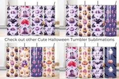4 Cute Halloween Tumbler Wrap Bundle 20 oz Seamless Pattern Product Image 6