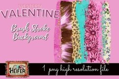 Valentine Western Brush Stroke Dye Sublimation Design PNG Product Image 2