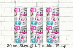Camper Tumbler Wrap, 20 oz Skinny Straight Tumbler Wrap Product Image 1