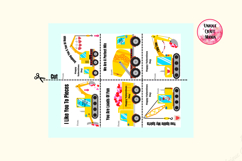 Construction Truck Valentines Day Cards Product Image 2