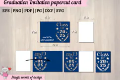 2025 Graduation Card svg, Class of 2025 Cut Files Product Image 2