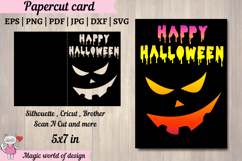 Happy Halloween Card svg for Cricut and Silhouette Product Image 1