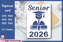 Senior Class 2026 SVG, Graduation Invitation Card svg Product Image 1