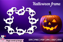Halloween Frame svg digital cut file for Cricut Product Image 1