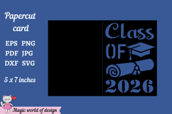 2026 Graduation Card svg, Class of 2026 Cut Files Product Image 2