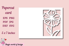 Wildflowers A5 Greeting Card SVG, Floral Paper Cutting Product Image 2