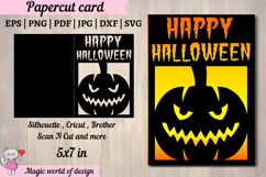 Halloween Pumpkin Card SVG Product Image 1