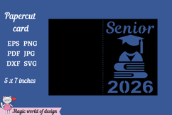 Senior Class 2026 SVG, Graduation Invitation Card svg Product Image 2