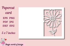 Flower Card Cover A5, Paper Cutting svg Product Image 2