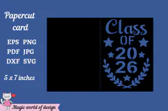 2026 Graduation Card svg, Class of 2026 Cut Files Product Image 2