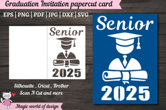 Senior Announcement svg Card, Graduation Party Invitation Product Image 1