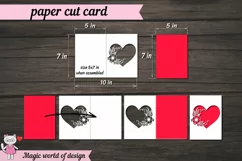 Layered Valentine's Day Papercut Card svg Product Image 2