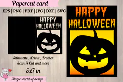 Happy Halloween pumpkin Card svg for Cricut Product Image 2