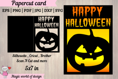 Happy Halloween pumpkin Card svg for Cricut Product Image 1