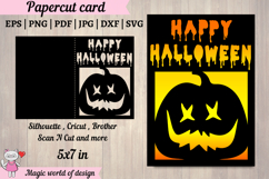 Happy Halloween pumpkin Card svg for Cricut Product Image 2