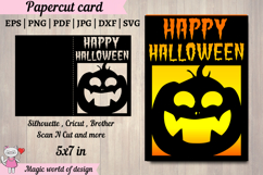 Happy Halloween pumpkin Card svg for Cricut Product Image 1
