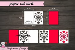 Layered Valentine's Day Papercut Card svg Product Image 2