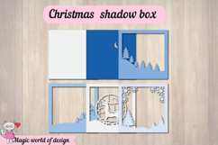 Christmas Deer Shadow Box SVG, Svg For Cricut Product Image 3