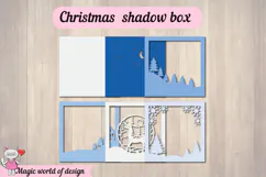 Christmas Deer Shadow Box SVG, Svg For Cricut Product Image 3