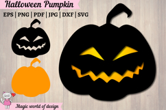 Halloween Pumpkin SVG for Cricut Silhouette Product Image 1
