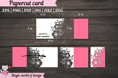 Happy Birthday card svg, Mother&#039;s day card svg, Paper Cut Ca Product Image 2