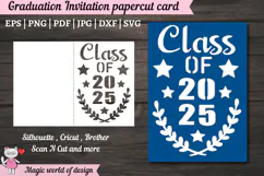 2025 Graduation Card svg, Class of 2025 Cut Files Product Image 1