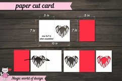 Layered Valentine's Day Papercut Card svg Product Image 2