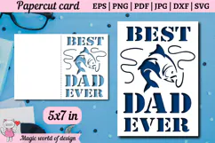 Dad is a grunt Svg, Best Dad Ever card svg Product Image 2