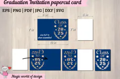 2025 Graduation Card svg, Class of 2025 Cut Files Product Image 4