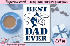 Dad is a grunt Svg, Best Dad Ever card svg Product Image 3
