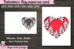 Layered Valentine's Day Papercut Card svg Product Image 3