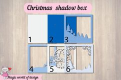 Christmas Winter Scene 3D Shadow Box svg Product Image 3