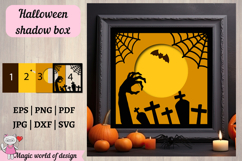 Halloween web Shadow Box SVG, Cricut Silhouette Product Image 3