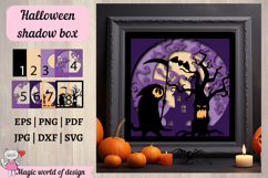 Halloween Shadow Box Template SVG Product Image 3