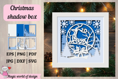 Christmas Winter Scene 3D Shadow Box svg Product Image 4