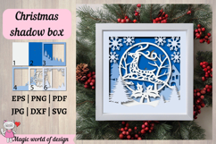Christmas Winter Scene 3D Shadow Box svg Product Image 1