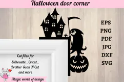 Pumpkins SVG, Halloween Door Corner SVG Product Image 2