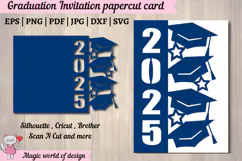 2025 Graduation Card svg, Class of 2025 Cut Files Product Image 1