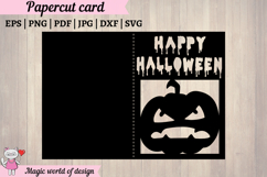 Happy Halloween Terrible Pumpkin Card SVG Product Image 2