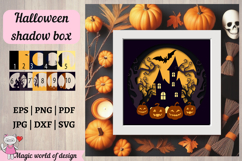 Halloween Shadow Box Template SVG Product Image 3