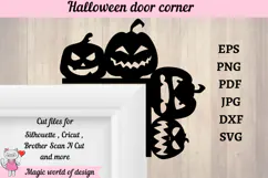 Terrible pumpkins SVG, Halloween Door Corner SVG Product Image 2